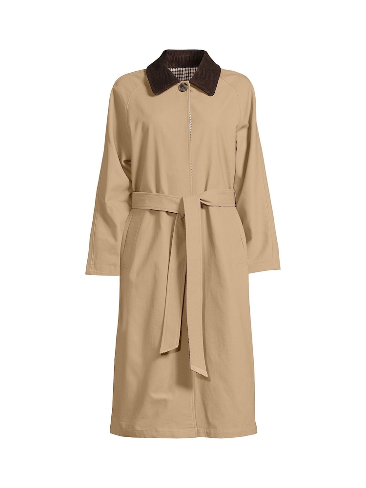 Lands' End Natural Reversible Belted Trench Coat - Image 3 of 3