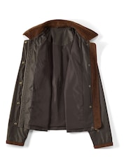 Lands' End Brown Waxed Barn Jacket - Image 3 of 3
