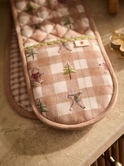 Natural Christmas Gingerbread Oven Gloves - Image 3 of 4