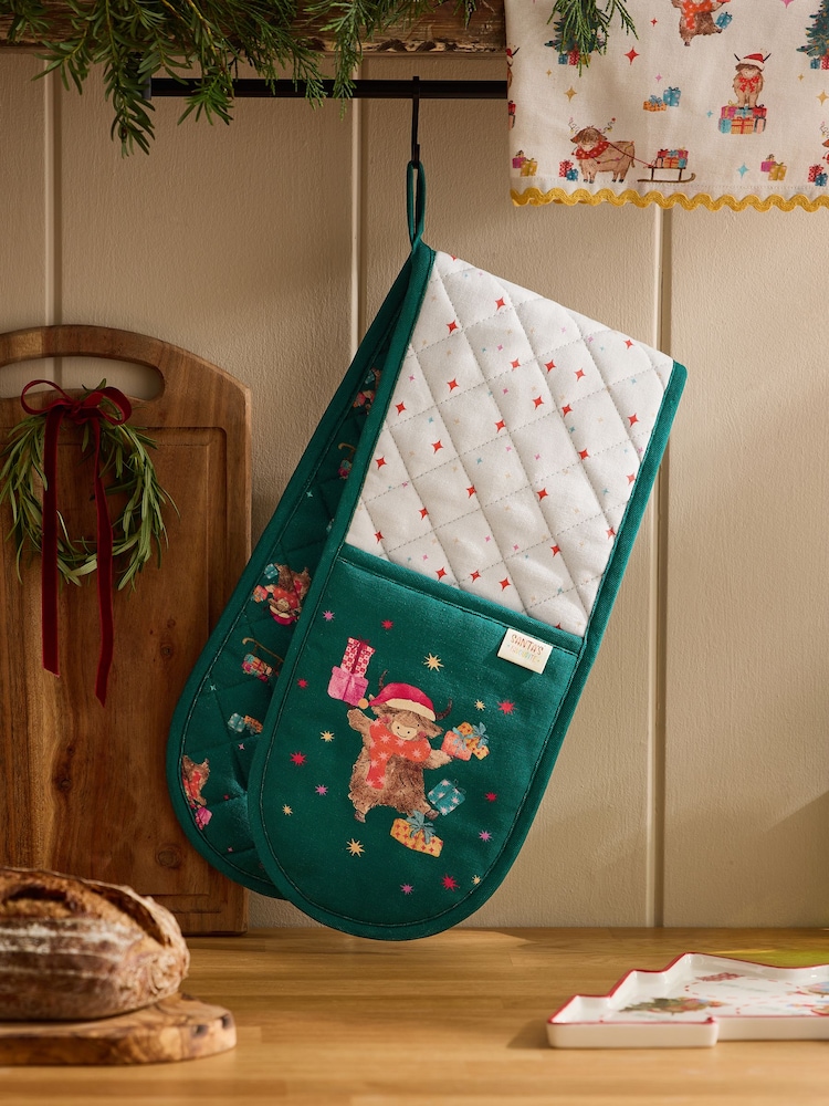 Multi Christmas Hamish Oven Gloves - Image 1 of 4 Multi Christmas Hamish Oven Gloves - Image 1 of 4
