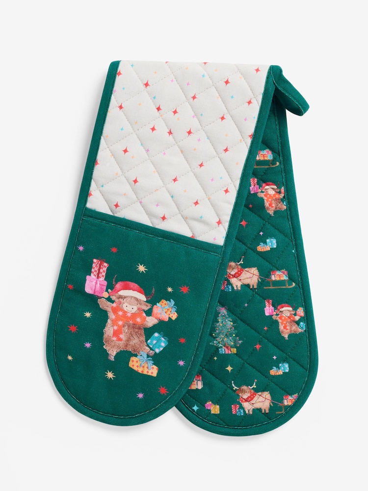 Multi Christmas Hamish Oven Gloves - Image 4 of 4 Multi Christmas Hamish Oven Gloves - Image 4 of 4