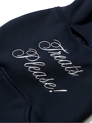 Victoria's Secret Pink Noir Navy Blue 'Treats Please' Pet Hoodie - Image 3 of 3