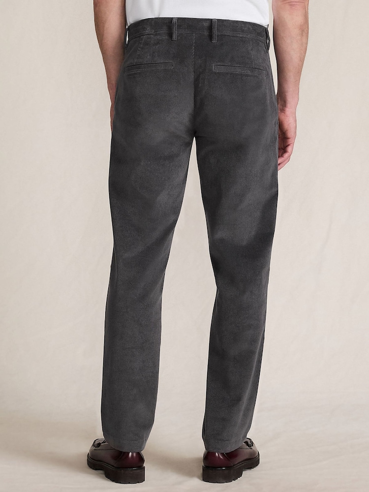 Lands' End Grey Straight Leg Cord Trousers - Image 2 of 4 Lands' End Grey Straight Leg Cord Trousers - Image 2 of 4