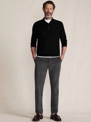 Lands' End Grey Straight Leg Cord Trousers - Image 3 of 4