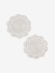 Set of 2 Pearl Beaded Scallop Placemats - Image 5 of 5