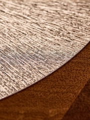 Gold Round Wipe Clean Set of 4 Placemats - Image 3 of 4