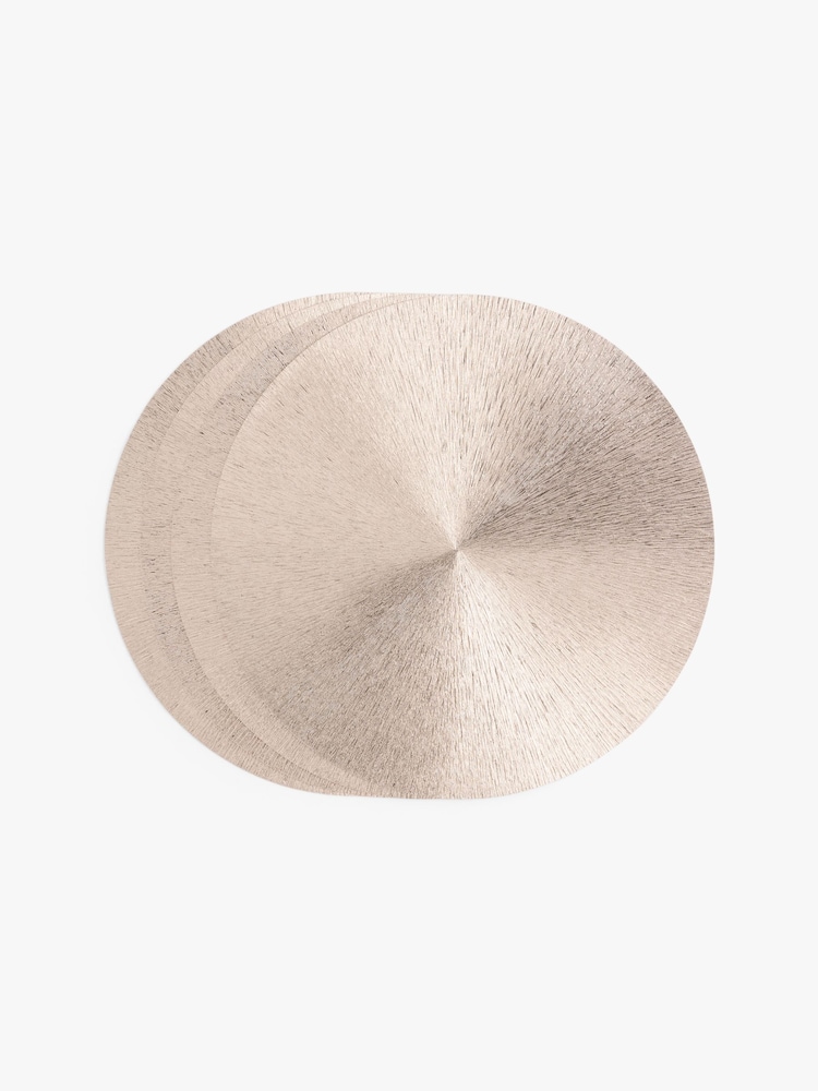 Gold Round Wipe Clean Set of 4 Placemats - Image 4 of 4 Gold Round Wipe Clean Set of 4 Placemats - Image 4 of 4