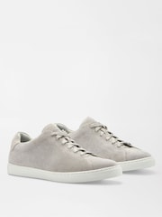 Peter Millar Grey Vantage Lite Suede Sneakers - Image 2 of 6