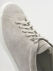Peter Millar Grey Vantage Lite Suede Sneakers - Image 3 of 6