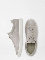 Peter Millar Grey Vantage Lite Suede Sneakers - Image 4 of 6
