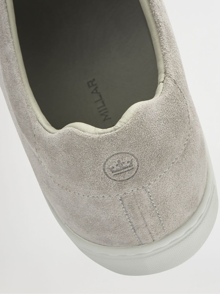 Peter Millar Grey Vantage Lite Suede Sneakers - Image 6 of 6