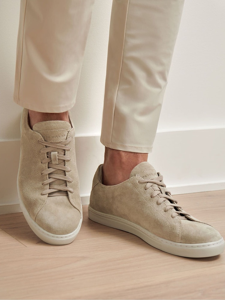 Peter Millar Natural Vantage Lite Suede Sneakers - Image 1 of 4