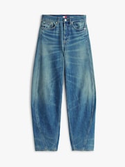 Tommy Jeans Blue Mid Rise Wide Barrel Leg Jeans - Image 5 of 5