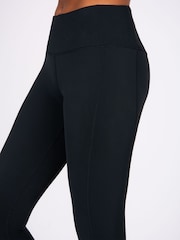 Pineapple Black Super Soft High Waisted 7/8 Yoga Leggings - Image 3 of 8