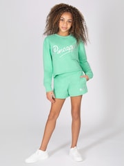 أخضر - سويت شيرت بحافة غير مشذّبة للبنات من Pineapple - صورة 2 من 4