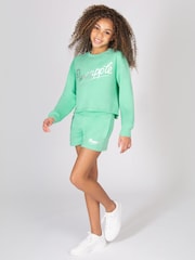 أخضر - سويت شيرت بحافة غير مشذّبة للبنات من Pineapple - صورة 3 من 4