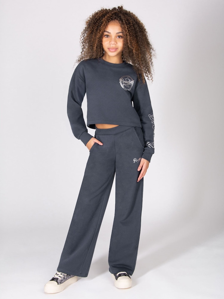 Pineapple Grey Wide Leg Joggers - Image 1 of 4 Pineapple Grey Wide Leg Joggers - Image 1 of 4