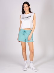 Pineapple Light Green Retro Shorts - Image 2 of 6