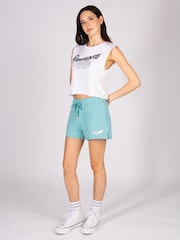 Pineapple Light Green Retro Shorts - Image 4 of 6