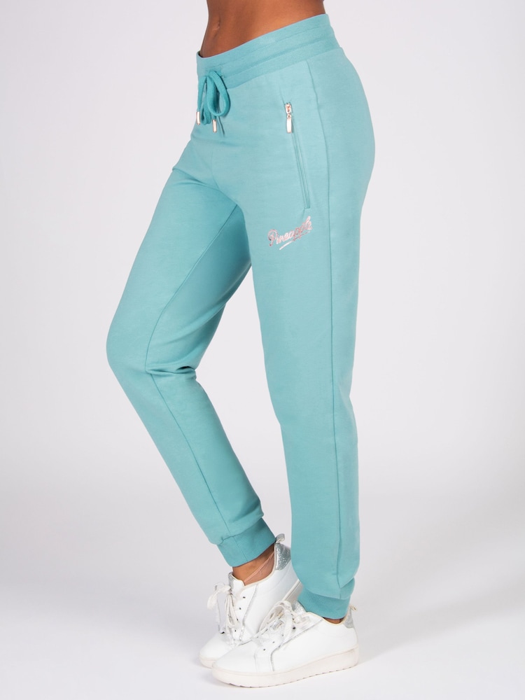Pineapple Green Skinny Zip Joggers - Image 1 of 5 Pineapple Green Skinny Zip Joggers - Image 1 of 5