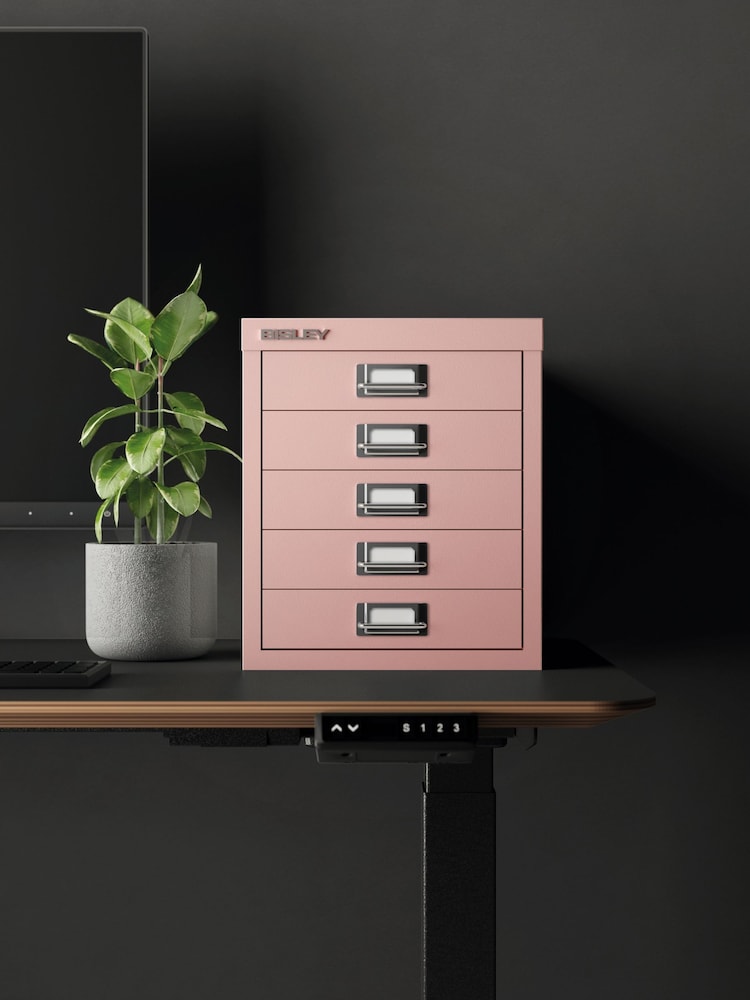 Bisley Palest Pink MultiDrawer A4 Filing Cabinet - Image 1 of 3 Bisley Palest Pink MultiDrawer A4 Filing Cabinet - Image 1 of 3