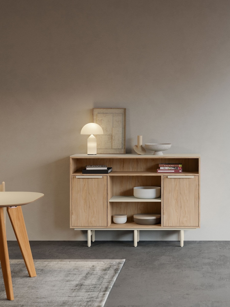 Bisley Chalk Finn Large Open Sideboard - Image 1 of 3 Bisley Chalk Finn Large Open Sideboard - Image 1 of 3