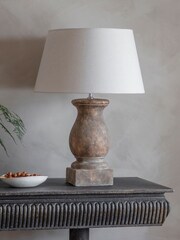 One.World Natural Lockton Urn Table Lamp - Image 2 of 4