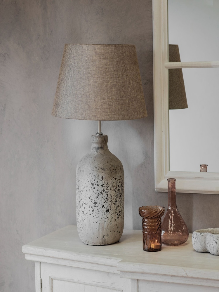 One.World Natural Birkdale Stone Table Lamp - Image 1 of 3 One.World Natural Birkdale Stone Table Lamp - Image 1 of 3