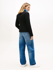 Tommy Hilfiger Black Crest Embroidery Slim Fit Blazer - Image 2 of 5