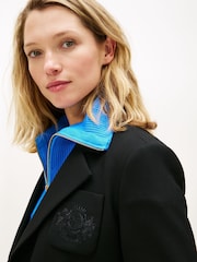 Tommy Hilfiger Black Crest Embroidery Slim Fit Blazer - Image 4 of 5