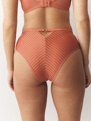珊瑚紅/米色 - Stripe Microfibre Knickers 2 Pack - 圖片 4/10