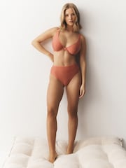 珊瑚紅/米色 - Stripe Microfibre Knickers 2 Pack - 圖片 5/10