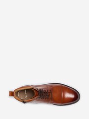 Oliver Sweeney Antiqued Leather Brogue Brown Boots - Image 4 of 5