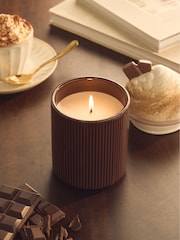 Hot Chocolate Brown Decorative Gourmand Ceramic Candle - Image 1 of 2