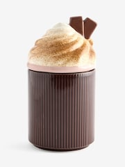 Hot Chocolate Brown Decorative Gourmand Ceramic Candle - Image 3 of 4