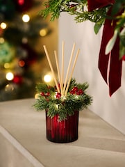 Festive Spice Red Light Up Wreath 180ml Reed Diffuser - Image 1 of 6