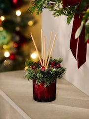 Festive Spice Red Light Up Wreath 180ml Reed Diffuser - Image 2 of 6