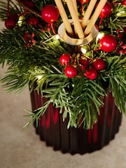 Festive Spice Red Light Up Wreath 180ml Reed Diffuser - Image 4 of 6
