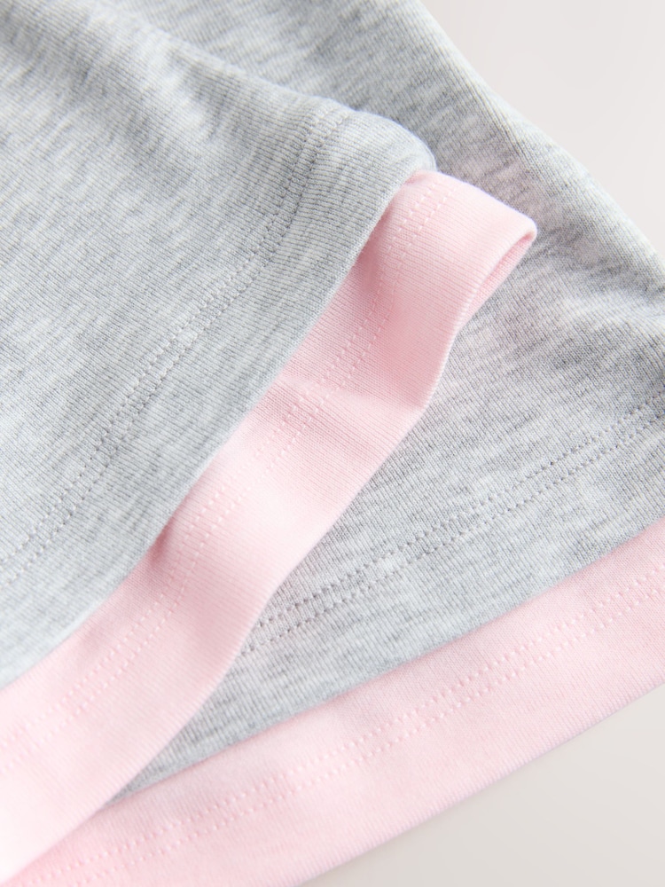 رمادي ووردي - تيشرت بطبقات بكُم قصير وياقة بحافة مستديرة - صورة 6 من 6 رمادي ووردي - تيشرت بطبقات بكُم قصير وياقة بحافة مستديرة - صورة 6 من 6