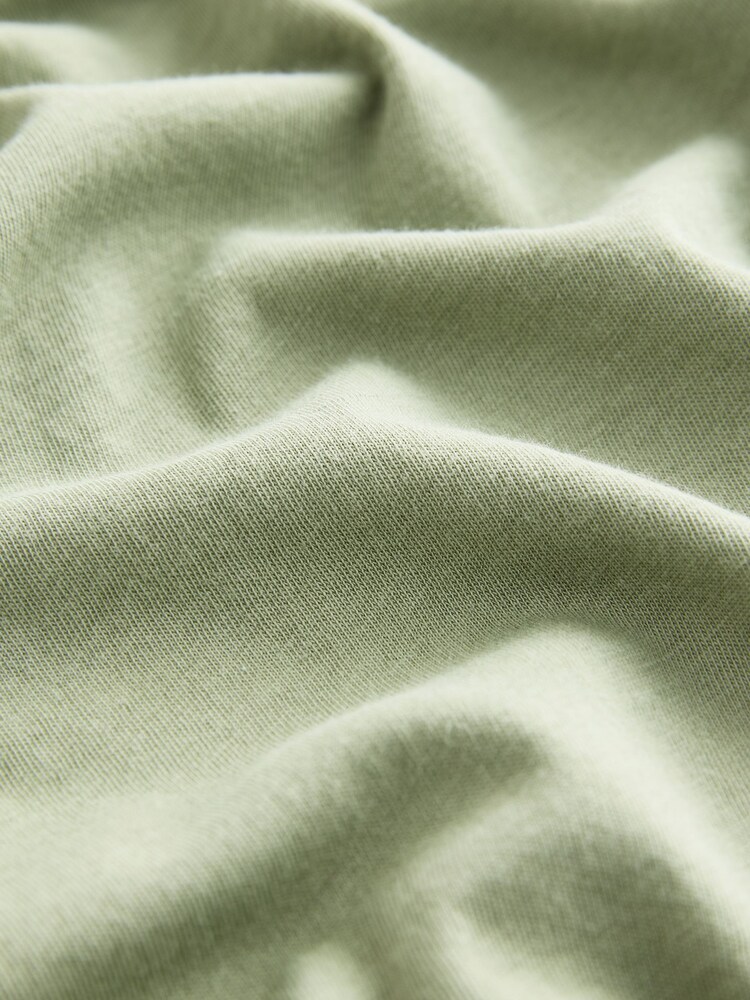 Grün - Mock Layer Short Sleeve Crew Neck T-Shirt - Bild 3 von 3