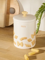 Natural Ceramic Pasta Storage Jar - Image 1 of 4