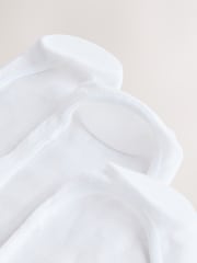 White Low Cut Invisible Footsie Socks 7 Pack - Image 10 of 10