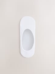 White Low Cut Invisible Footsie Socks 7 Pack - Image 6 of 10