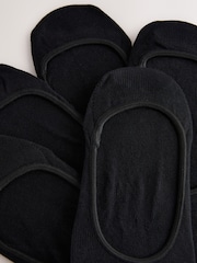 Black Low Cut Invisible Footsie Socks 7 Pack - Image 10 of 10