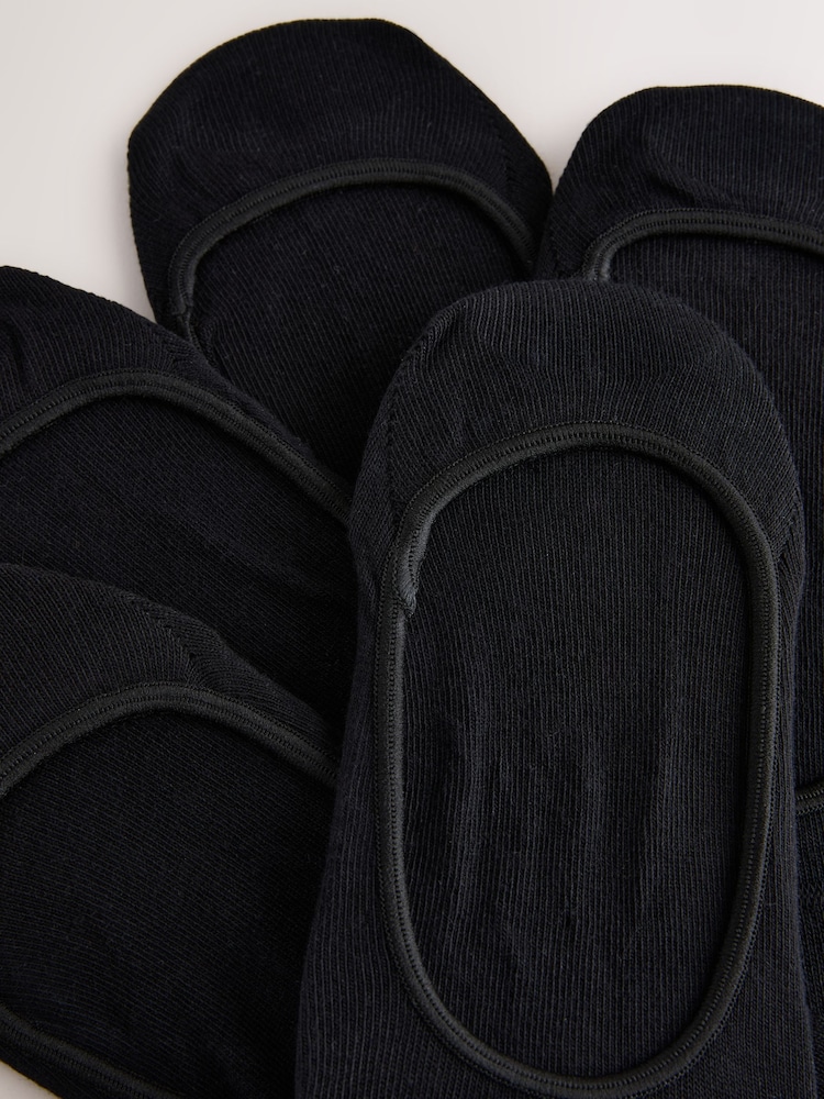 Black Low Cut Invisible Footsie Socks 7 Pack - Image 10 of 10 Black Low Cut Invisible Footsie Socks 7 Pack - Image 10 of 10