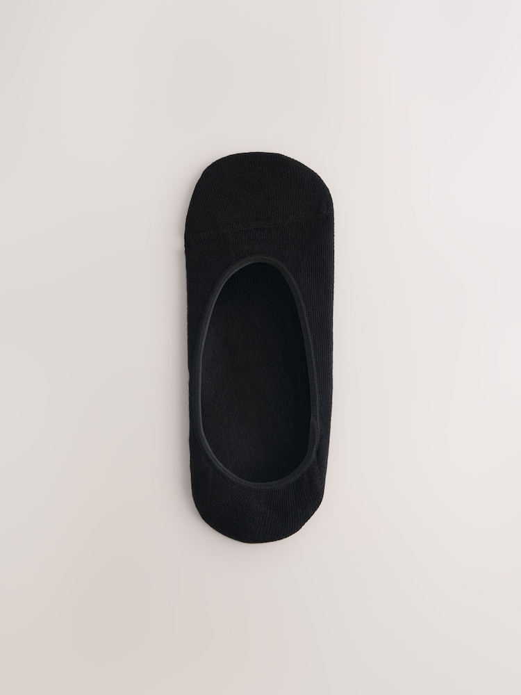 Black Low Cut Invisible Footsie Socks 7 Pack - Image 2 of 10 Black Low Cut Invisible Footsie Socks 7 Pack - Image 2 of 10