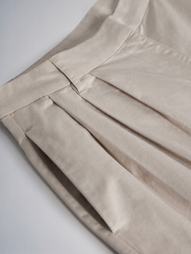 The Set Pleated Chino Trousers 2 Pack Stone/Black - Image 10 of 10