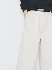 The Set Pleated Chino Trousers 2 Pack Stone/Black - Image 6 of 10