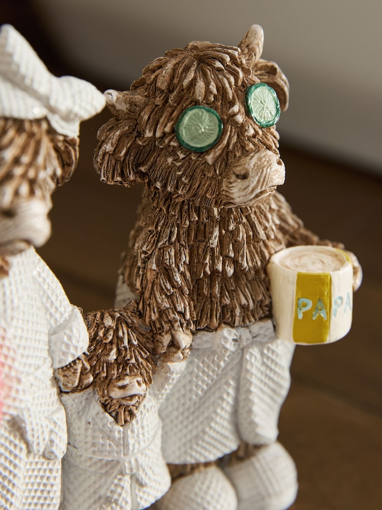 Natural Hamish The Highland Cow Family Bathroom Ornament - Image 2 of 5