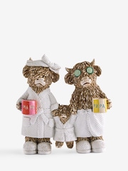 Natural Hamish The Highland Cow Family Bathroom Ornament - Image 3 of 5